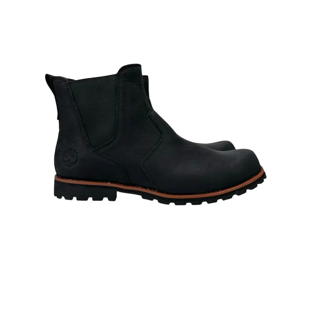 Timberland Attleboro Mid Chelsea Men's Boots - Jet Black - Size: 11